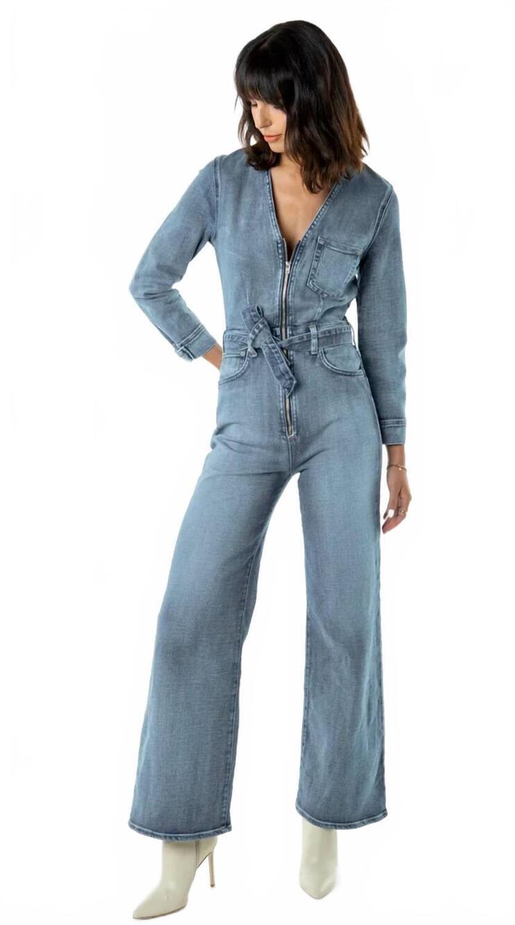 NEW ETICA lia retro jumpsuit in horizon